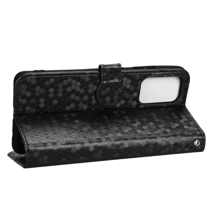 For Samsung Galaxy A32 4G EU Version Honeycomb Dot Texture Leather Phone Case