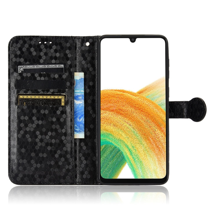 For Samsung Galaxy A33 5G Honeycomb Dot Texture Leather Phone Case