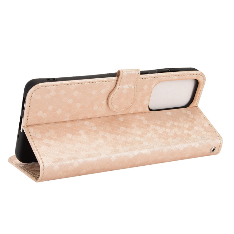For Samsung Galaxy A33 5G Honeycomb Dot Texture Leather Phone Case
