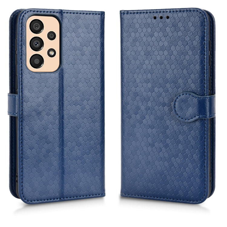 For Samsung Galaxy A33 5G Honeycomb Dot Texture Leather Phone Case