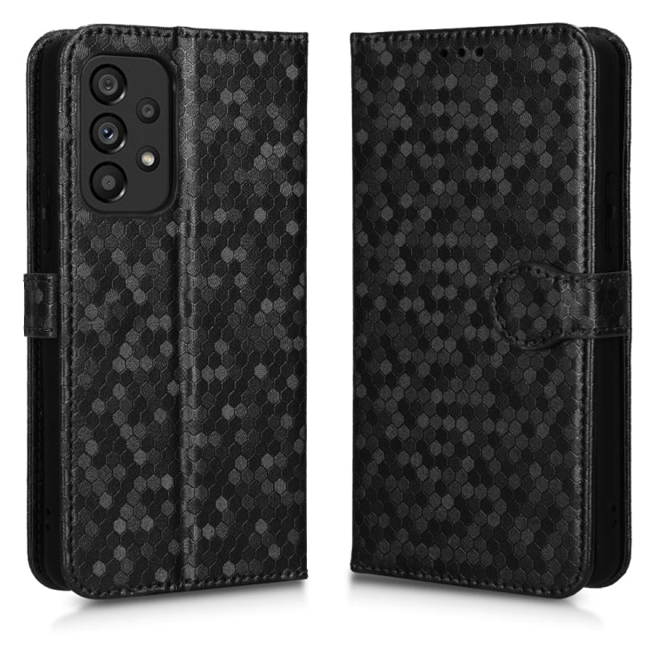 For Samsung Galaxy A53 5G Honeycomb Dot Texture Leather Phone Case