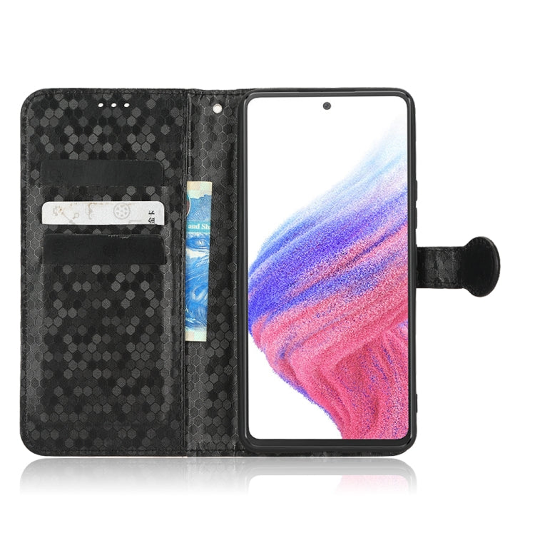For Samsung Galaxy A53 5G Honeycomb Dot Texture Leather Phone Case