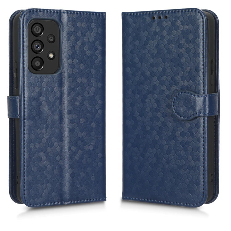 For Samsung Galaxy A53 5G Honeycomb Dot Texture Leather Phone Case