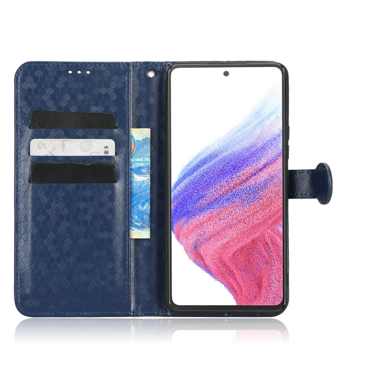 For Samsung Galaxy A53 5G Honeycomb Dot Texture Leather Phone Case