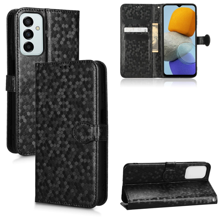 For Samsung Galaxy M23 5G / F23 5G Honeycomb Dot Texture Leather Phone Case