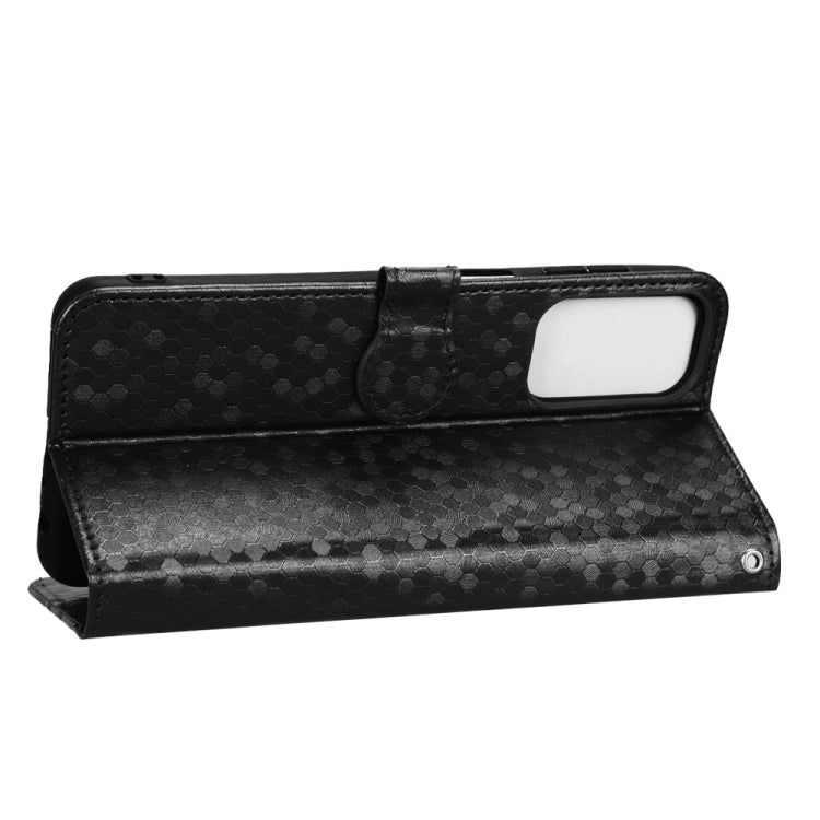 For Samsung Galaxy M23 5G / F23 5G Honeycomb Dot Texture Leather Phone Case