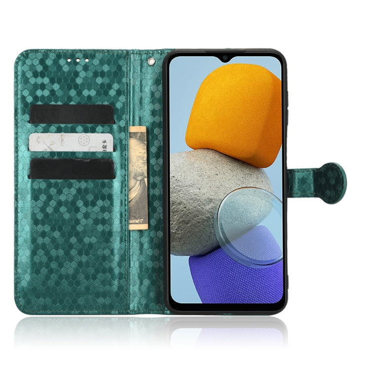 For Samsung Galaxy M23 5G / F23 5G Honeycomb Dot Texture Leather Phone Case