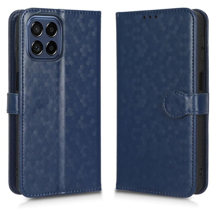 For Samsung Galaxy M33 5G Honeycomb Dot Texture Leather Phone Case