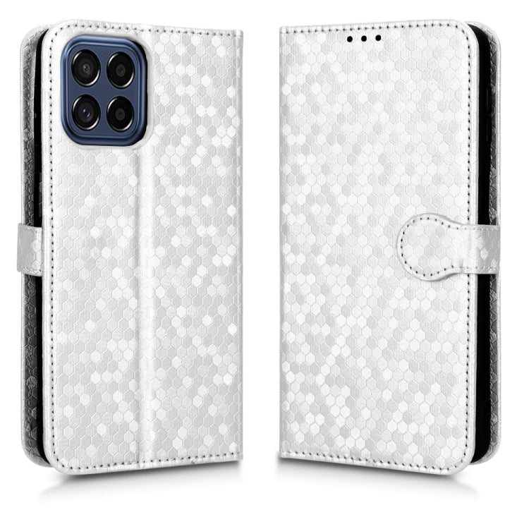 For Samsung Galaxy M33 5G Honeycomb Dot Texture Leather Phone Case