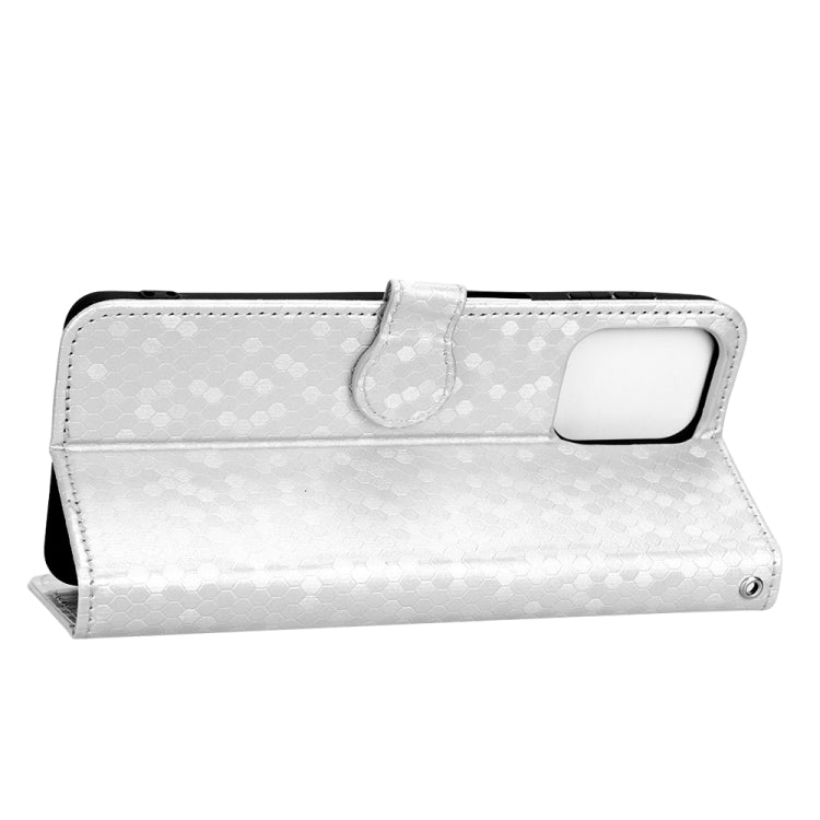 For Samsung Galaxy M33 5G Honeycomb Dot Texture Leather Phone Case