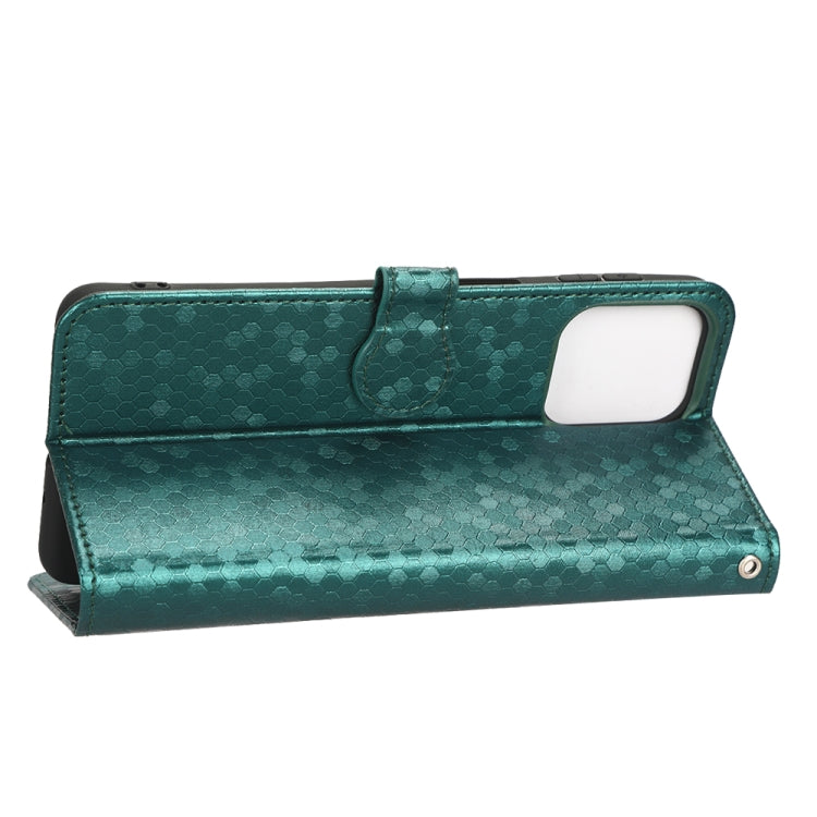 For Samsung Galaxy M53 5G Honeycomb Dot Texture Leather Phone Case