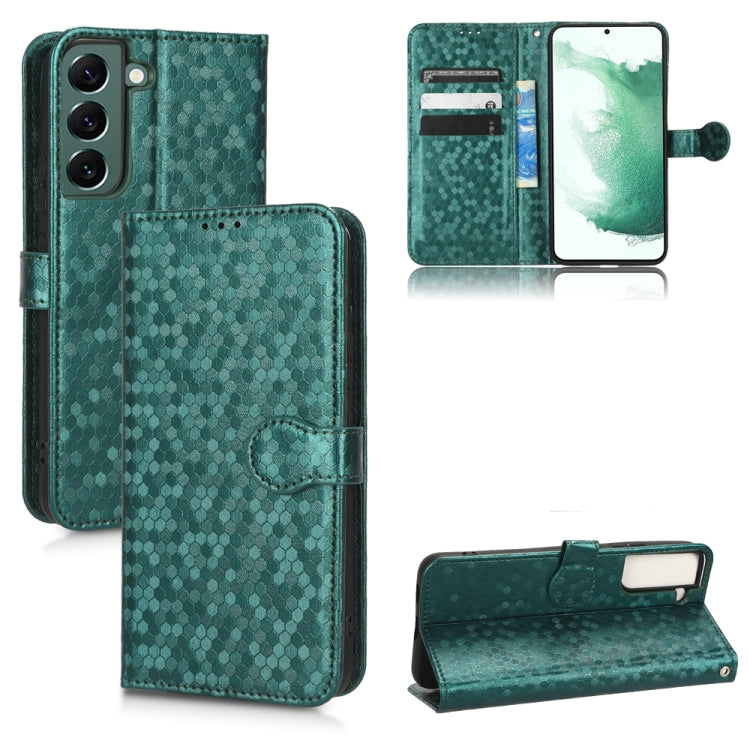 For Samsung Galaxy S21 5G Honeycomb Dot Texture Leather Phone Case