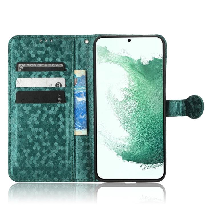 For Samsung Galaxy S21 5G Honeycomb Dot Texture Leather Phone Case