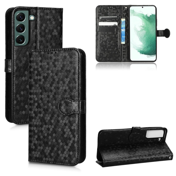 For Samsung Galaxy S21+ 5G Honeycomb Dot Texture Leather Phone Case
