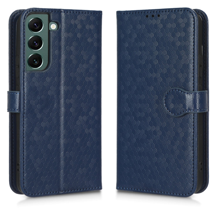 For Samsung Galaxy S21+ 5G Honeycomb Dot Texture Leather Phone Case