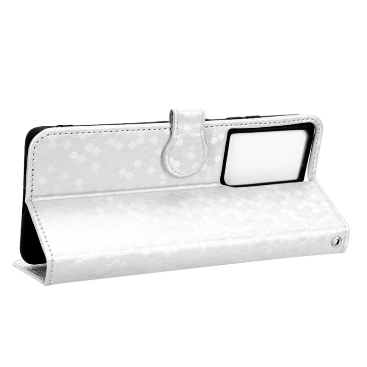 For Samsung Galaxy S21 Ultra 5G Honeycomb Dot Texture Leather Phone Case