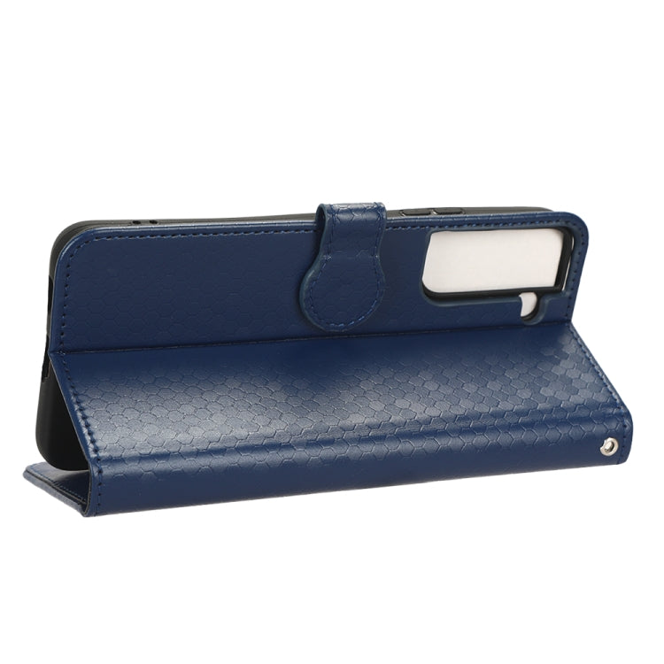 For Samsung Galaxy S22 5G Honeycomb Dot Texture Leather Phone Case