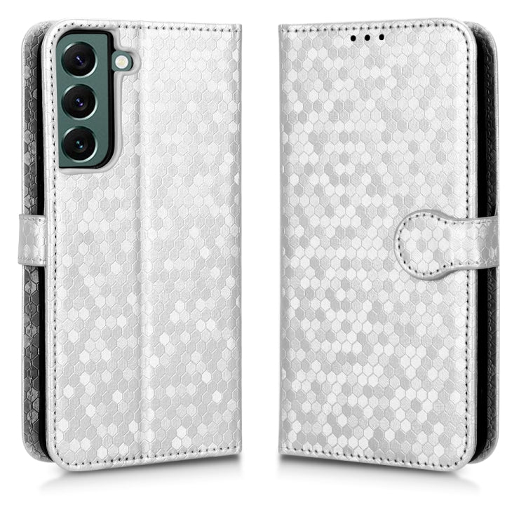 For Samsung Galaxy S22 5G Honeycomb Dot Texture Leather Phone Case
