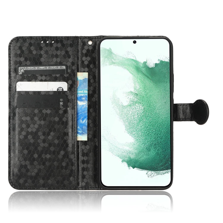 For Samsung Galaxy S22+ 5G Honeycomb Dot Texture Leather Phone Case