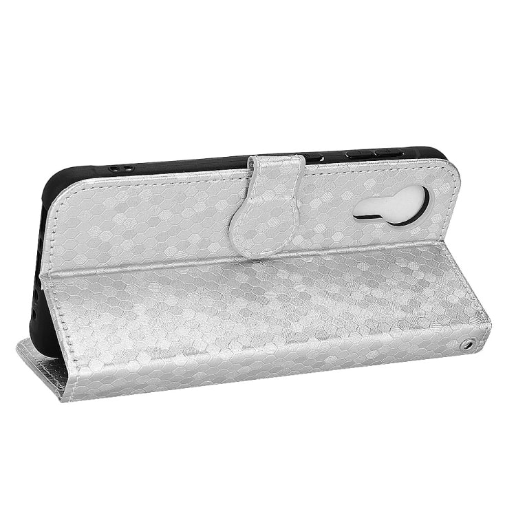 For Samsung Galaxy Xcover 5 Honeycomb Dot Texture Leather Phone Case