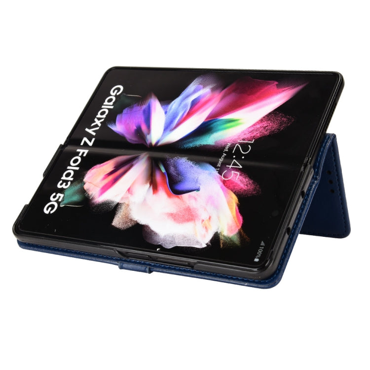 For Samsung Galaxy Z Fold3 5G Honeycomb Dot Texture Leather Phone Case