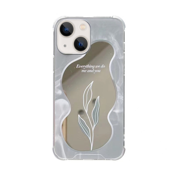 For iPhone 14 Plus Color Painted Mirror Phone Case