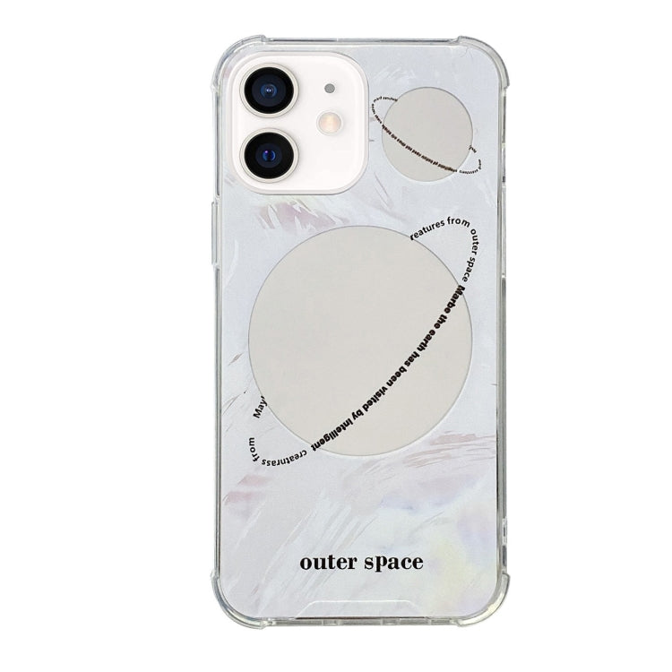 For iPhone 12 mini Color Painted Mirror Phone Case
