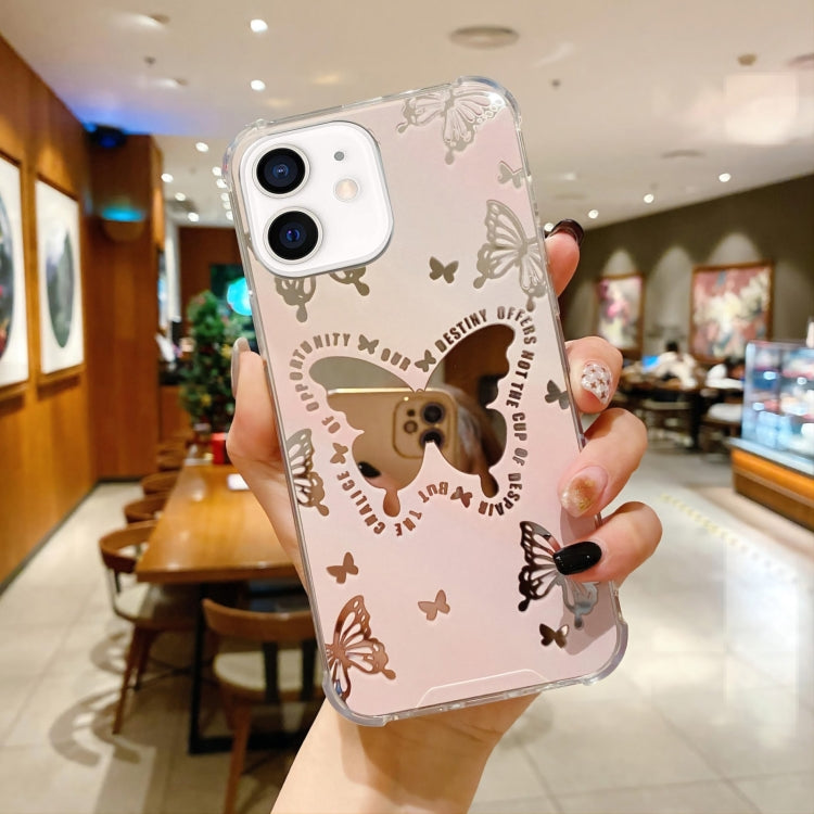 For iPhone 12 mini Color Painted Mirror Phone Case