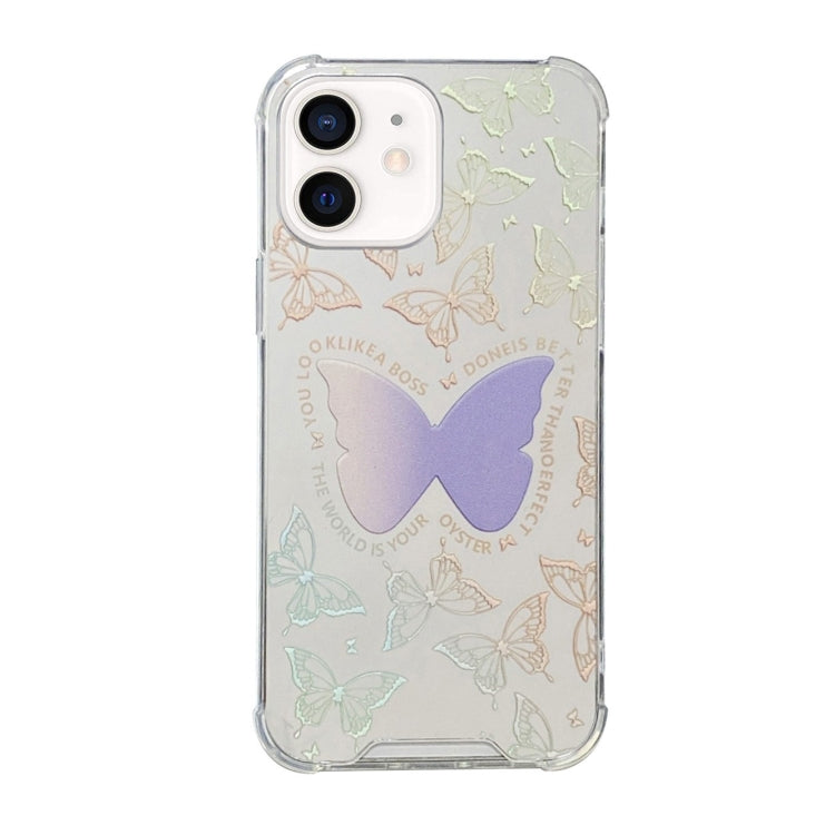 For iPhone 12 mini Color Painted Mirror Phone Case
