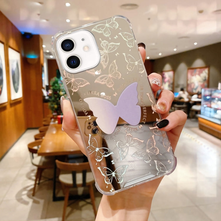 For iPhone 12 mini Color Painted Mirror Phone Case