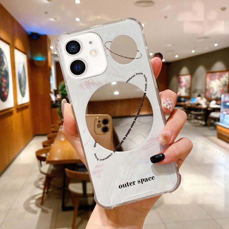 For iPhone 12 Color Painted Mirror Phone Case