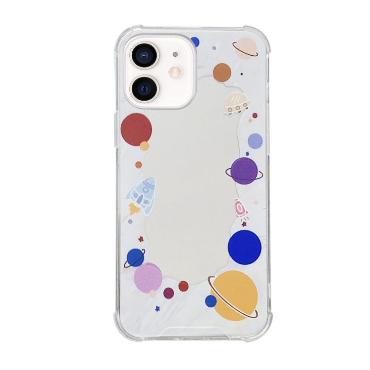 For iPhone 12 Color Painted Mirror Phone Case