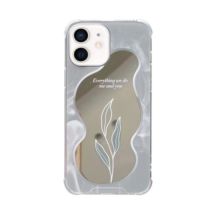 For iPhone 12 Color Painted Mirror Phone Case