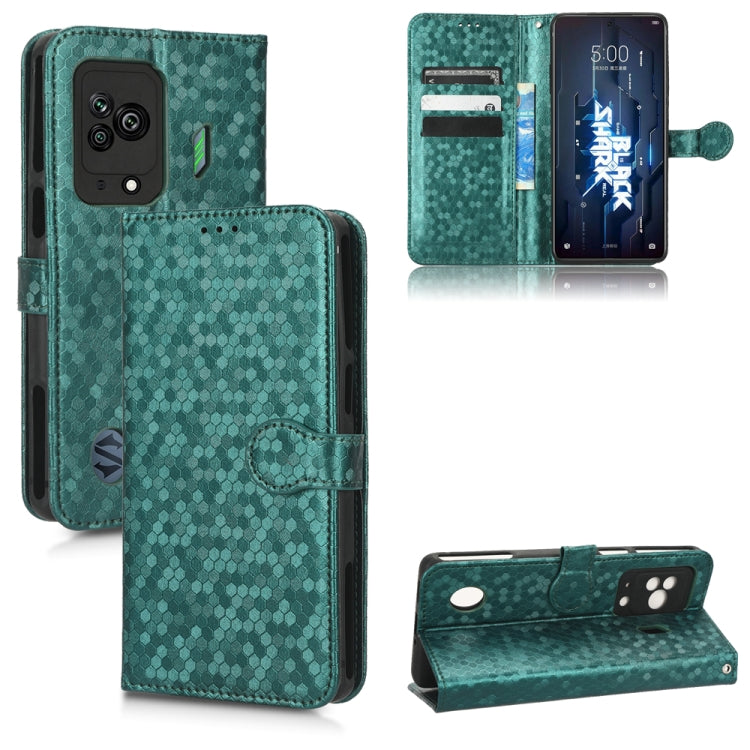 For Xiaomi Black Shark 5 Honeycomb Dot Texture Leather Phone Case