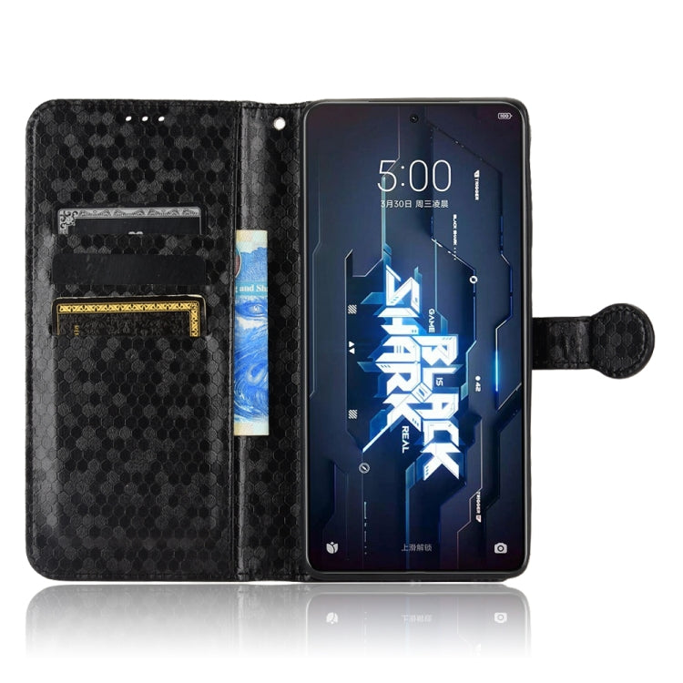 For Xiaomi Black Shark 5 Pro Honeycomb Dot Texture Leather Phone Case