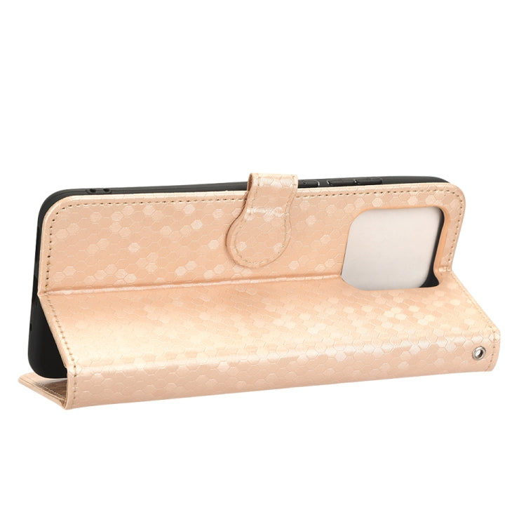 For Xiaomi Redmi 10C Honeycomb Dot Texture Leather Phone Case