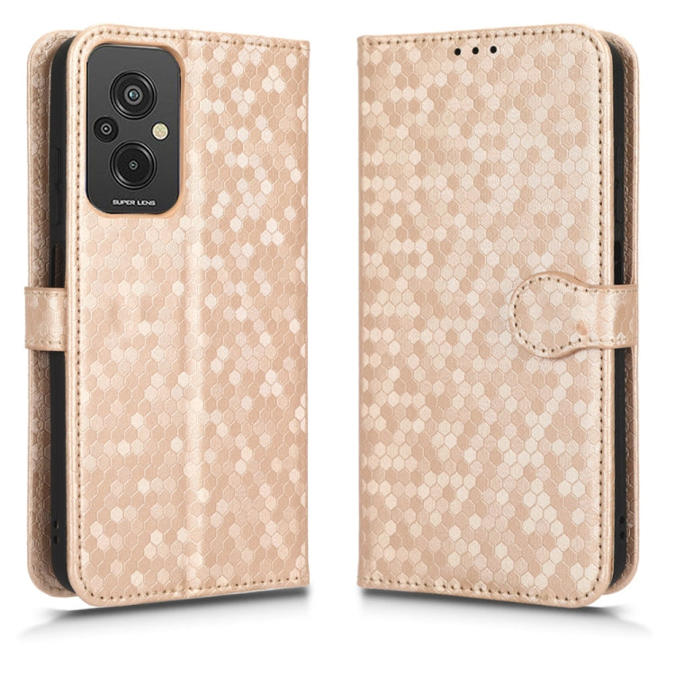 For Xiaomi Redmi 11 Prime 4G Honeycomb Dot Texture Leather Phone Case
