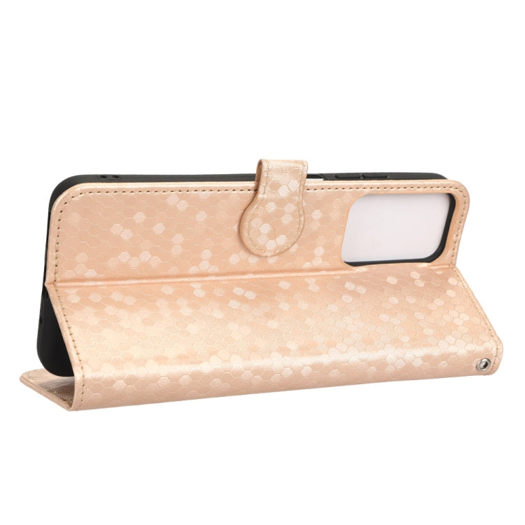 For Xiaomi Redmi 11 Prime 4G Honeycomb Dot Texture Leather Phone Case