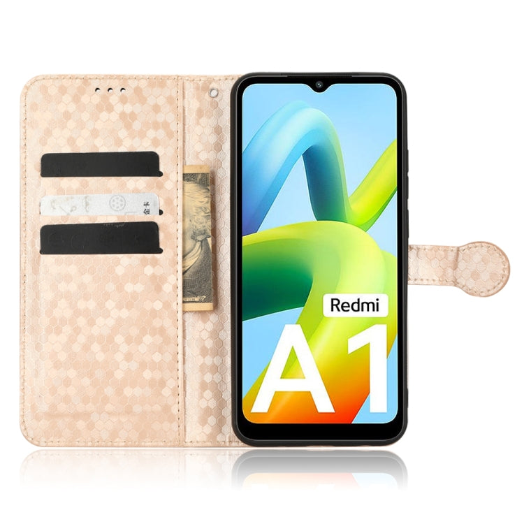 For Xiaomi Redmi A1 Honeycomb Dot Texture Leather Phone Case