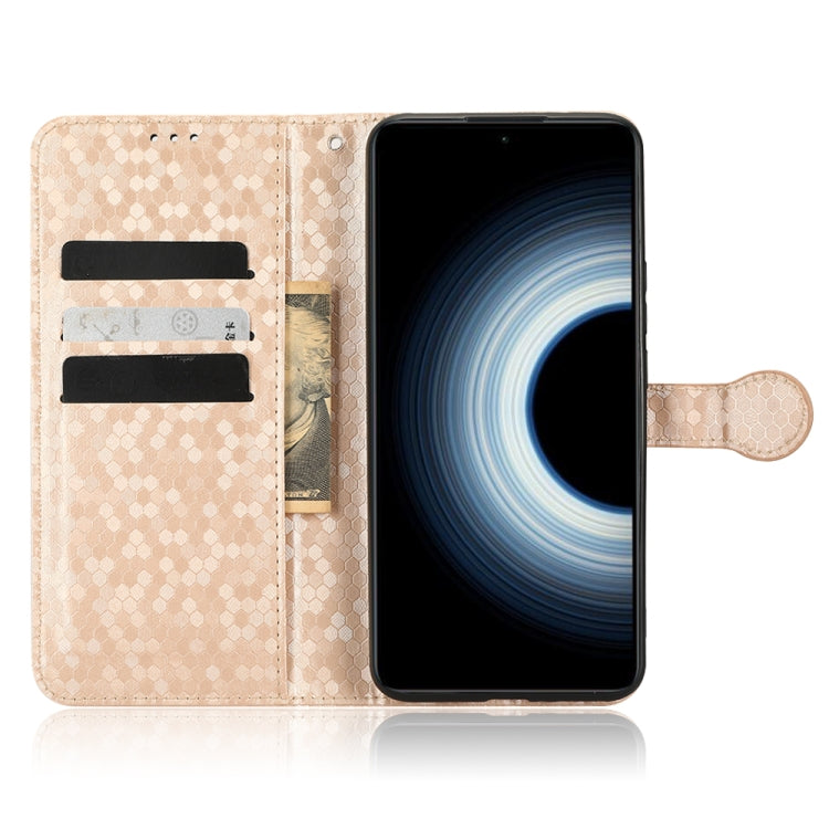 For Xiaomi 12T / Redmi K50 Ultra Honeycomb Dot Texture Leather Phone Case