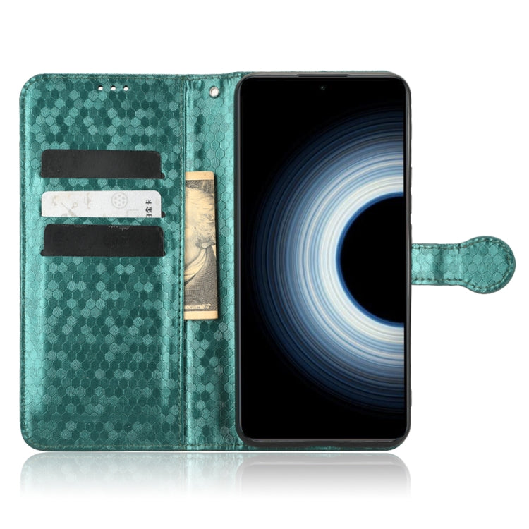 For Xiaomi 12T / Redmi K50 Ultra Honeycomb Dot Texture Leather Phone Case