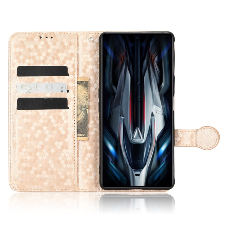 For Xiaomi Redmi K50 Gaming / Poco F4 GT 5G Honeycomb Dot Texture Leather Phone Case