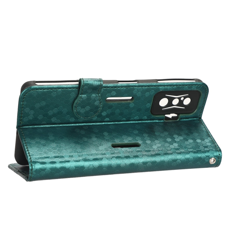 For Xiaomi Redmi K50 Gaming / Poco F4 GT 5G Honeycomb Dot Texture Leather Phone Case