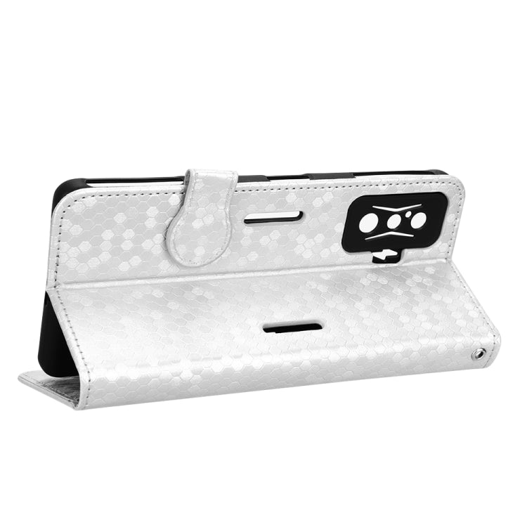 For Xiaomi Redmi K50 Gaming / Poco F4 GT 5G Honeycomb Dot Texture Leather Phone Case
