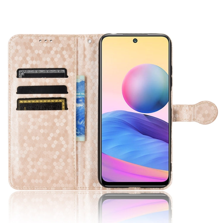 For Xiaomi Redmi Note 10 5G Honeycomb Dot Texture Leather Phone Case