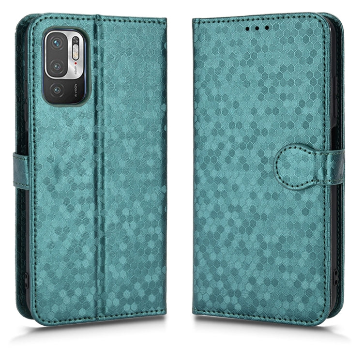 For Xiaomi Redmi Note 10 5G Honeycomb Dot Texture Leather Phone Case