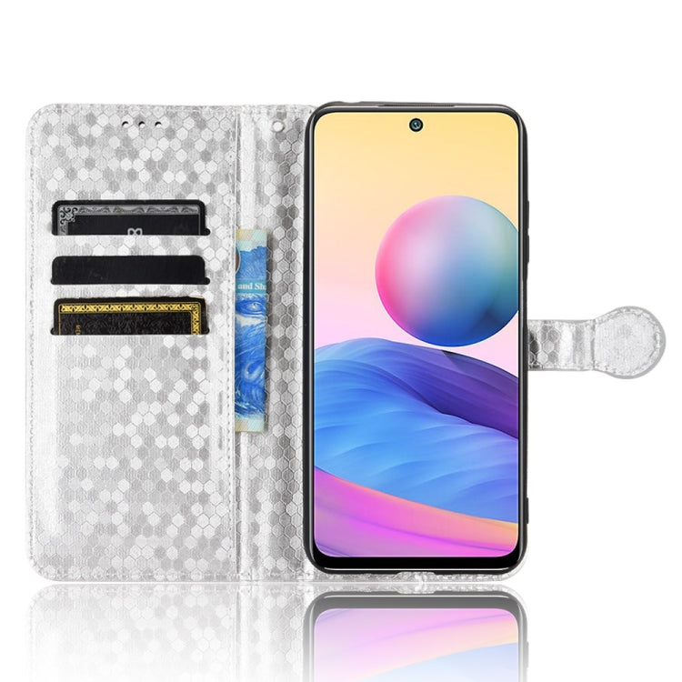 For Xiaomi Redmi Note 10 5G Honeycomb Dot Texture Leather Phone Case