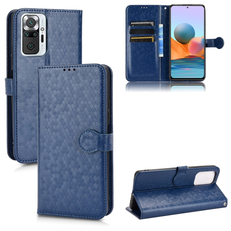 For Xiaomi Redmi Note 10 Pro 4G Honeycomb Dot Texture Leather Phone Case