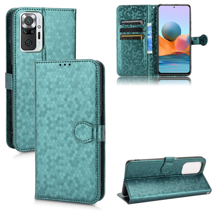 For Xiaomi Redmi Note 10 Pro 4G Honeycomb Dot Texture Leather Phone Case