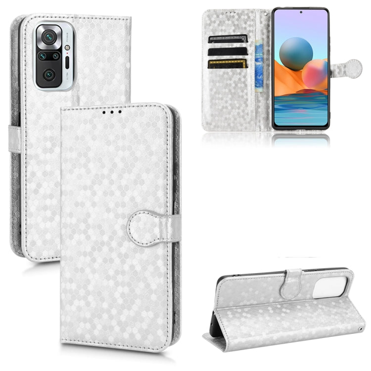 For Xiaomi Redmi Note 10 Pro 4G Honeycomb Dot Texture Leather Phone Case